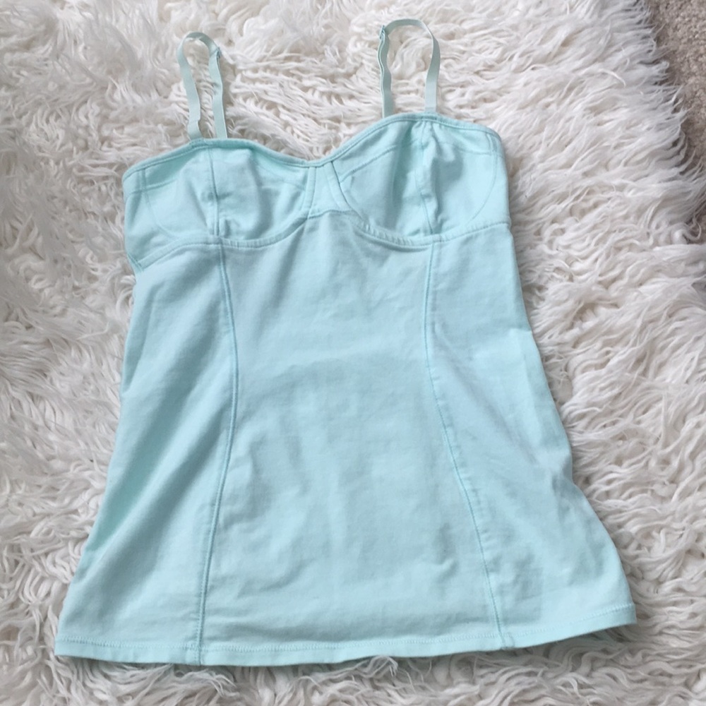 Aritzia turquoise top